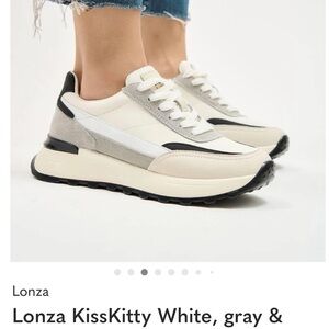 KissKitty White, Gray & Black Women's Sneakers